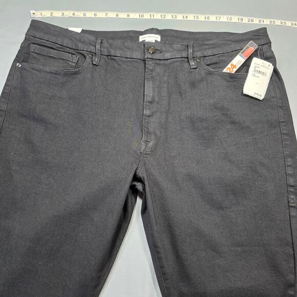 Good American Good Legs Skinny Sculpting Jeans Womens Plus Size 28 Black Stretch - Picture 6 of 14